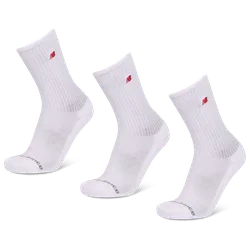 Crew 3 Pack Unisex Socken - Weiß - Größe 43-46 - Baumwolle White 43-46