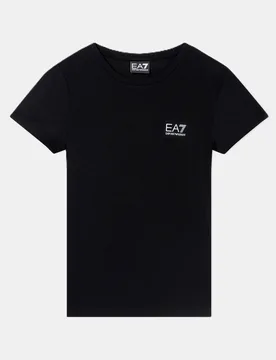 T-shirt in tessuto tecnico donna nero - EA7 - FashionsVida
