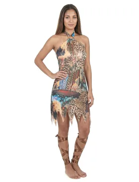 Königin des Dschungels Damenkostüm bunt - KARNEVAL-MEGASTORE - FashionsVida
