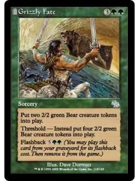 Grizzly Fate (foil) Judgment - Magic: The Gathering - FashionsVida