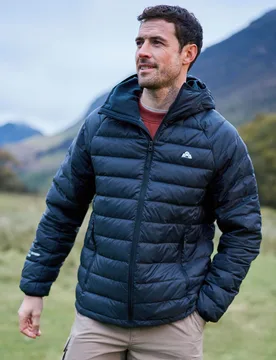 Featherpack Extreme Mens Down Packable Jacket - Black - EMS - FashionsVida
