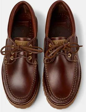 Náuticos de hombre de piel con cordones - Camper - FashionsVida