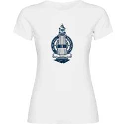 Lighthouse Short Sleeve T-shirt White L Women