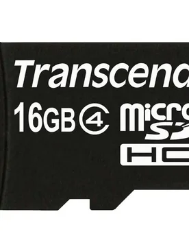 Carte Mémoire Micro Sdhc 16gb Class 4 Black One Size unisex - Transcend - FashionsVida