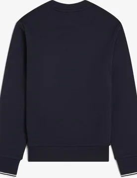 Sudadera de hombre con cuello redondo y ribete con dos franjas - Fred Perry - FashionsVida