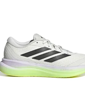Runfalcon 6 Running Shoes Crystal White / Carbon / Hi-Res Yellow UK 5 Women - Adidas - FashionsVida