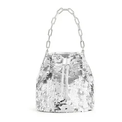 Sac Yulia Bucket Silver One Size unisex