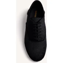 Bluchers de mujer de piel tipo pelo y plantilla acolchada