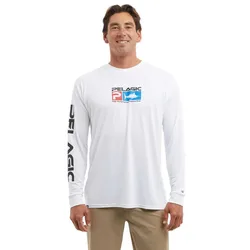 Aquatek Deluxe Uv Long Sleeve T-shirt White 2XL Men