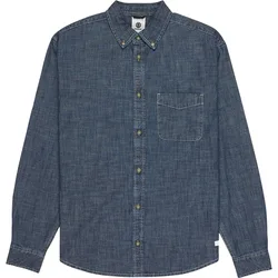 Chemise à Manches Longues Button Down Chambray Regular Fit Chambray Blue XS