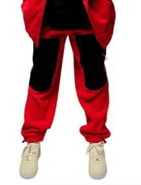 Pantaloni Sportivi Back At You Polar Fleece Red M - Grimey - FashionsVida