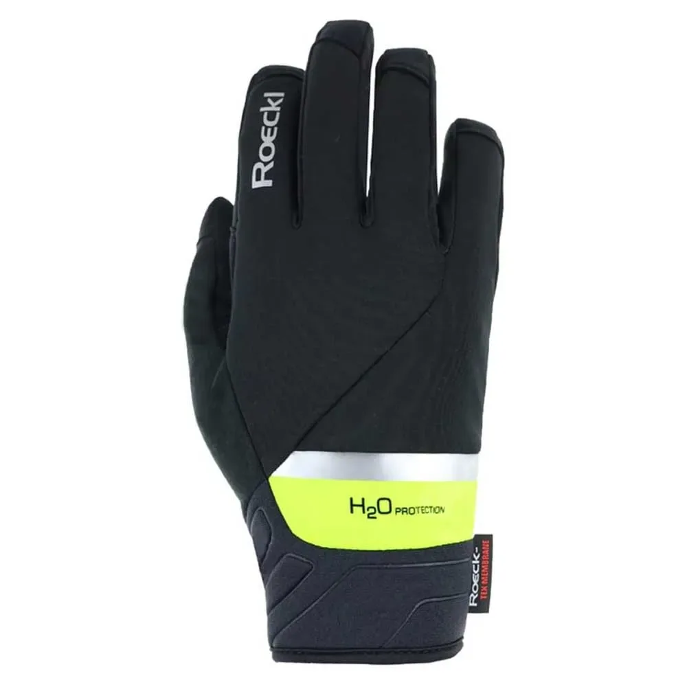 Guanti Ranten 2 Black / Fluo Yellow - roeckl - FashionsVida