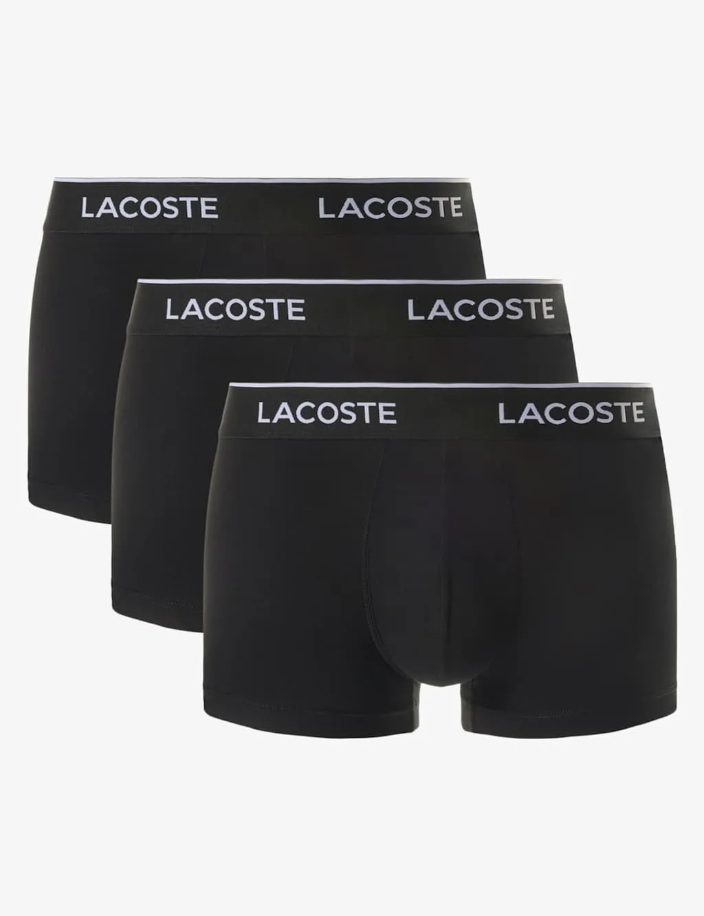 Pack Cotton Rich Trunks Black male - Lacoste - FashionsVida