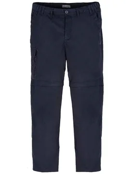 Mens Expert Kiwi Convertible Cargo Trousers (Dark Navy) - Size 40 Regular - Craghoppers - FashionsVida