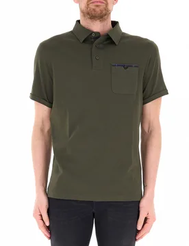 Polo con taschina VERDE MILITARE XL - Barbour - FashionsVida