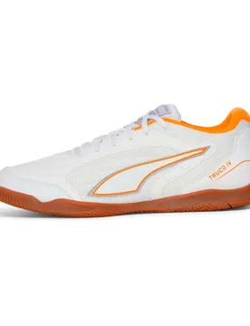 Chaussures De Futsal Truco Iv White / Orange Glow / Vibrant Silver EU 42 1/2 Homme - Puma - FashionsVida
