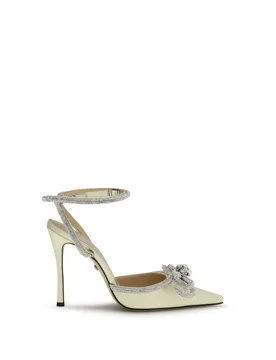 Mach & Womens Bicolor Silk High Heel Pumps - Multicolour - Size Medium - Mach & Mach - FashionsVida
