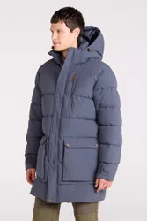 Digby Mens Long Padded Parka - Navy