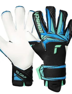 Gants De Gardien De But Attrakt Re: Grip Evolution Black / Ocean Light 8.5 unisex - Reusch - FashionsVida