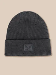 Unisex Rib Beanie - Grey GUNMETAL O/S unisex