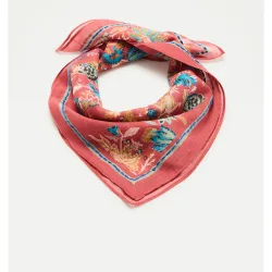Pañuelo de mujer pequeño con estampado floral