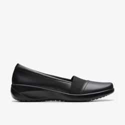 Womens Kaetlyn Rhea Black Leather Shoes - Size Uk 4.5