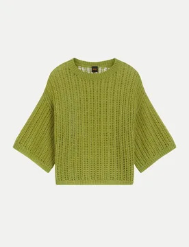 Orange Pullover C_Frug_1 Grün S - BOSS - FashionsVida