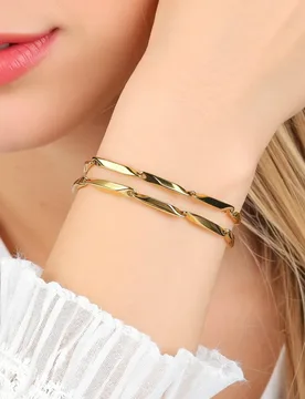 Fashion Gold Stainless Steel Bracelet for Women Elegant Jewelry Accessory - Aliexpress - FashionsVida