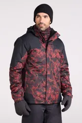 Shadow II Mens Printed Ski Jacket - Orange