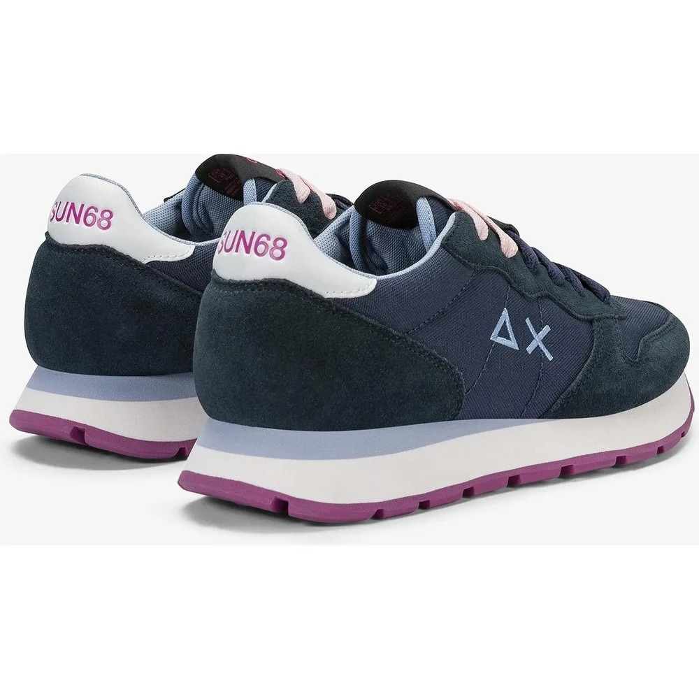 Zapatillas básicas de mujer de piel con cordones - sun68 - FashionsVida