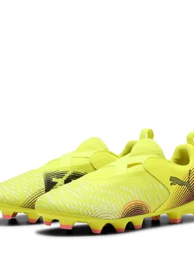 Boys Future 8 Match Ll Fg Ag Jr Firm Ground Football Boots Unisex Kids In Yellow Alert - Size Uk 4.5 - Puma - FashionsVida