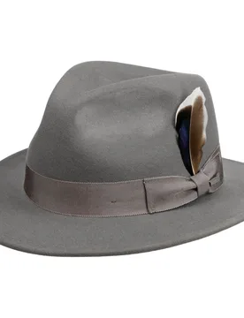 Bradner Traveller Wool Hat by - grey - Size: M (56-57 cm) - Stetson - FashionsVida