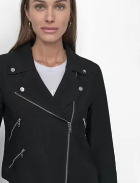Chaqueta con detalle de cremalleras - DKNY - FashionsVida