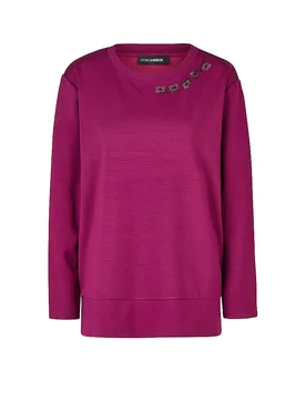 Camiseta de manga larga rosa 48 - Doris Streich - FashionsVida