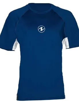 Rash Guard Manches Courtes Lf Navy / White M - Aqualung - FashionsVida