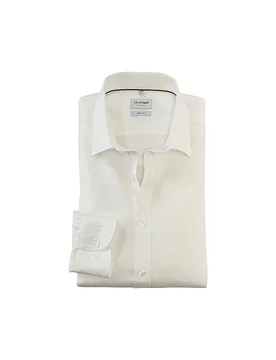 Chemise Body Fit Manches Extra Longues crème 41 - Olymp Level Five - FashionsVida