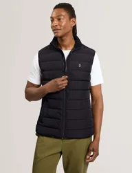 Lightweight Quilted Gilet Black male