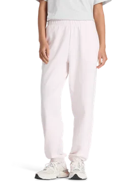Terry Women Pants - Pink - Size XS - Cotton Jersey - Pink - Size: Extra Small - New Balance - FashionsVida