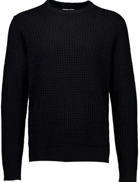 XL Structure o-neck knit male - XL - FashionsVida