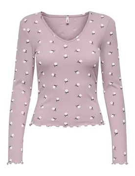 ONLINA LIFE L/S V-NECK TOP JRS female - XL - FashionsVida