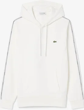 Sudadera de hombre con capucha y cremallera con rayas de logotipo - Lacoste - FashionsVida