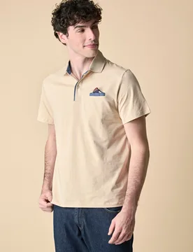 V2 polo con pochette uomo sabbia - V2 - FashionsVida