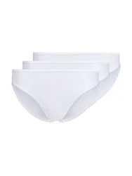 Rio-Slip 3er Pkg. ADVANTAGE COTTON STRETCH white weiss 40 Damen