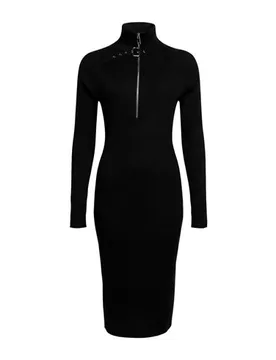Vestido midi Mujer Negro M Mujer - Isabelle Blanche Paris - FashionsVida