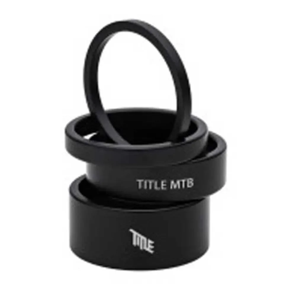 Serie Sterzo Spacers Kit Black - Title Mtb - FashionsVida