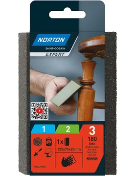 Esponjas de Doble Ángulo para acabado final 125 mm - NORTON EXPERT - FashionsVida