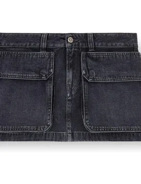 Falda corta con bolsillos cargo - Diesel - FashionsVida