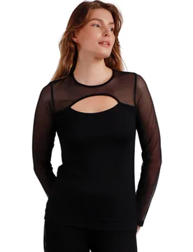 Blusen Top Mit Langen Ärmeln Tüllkragen Offen Christmas Eu S;Eu M;Eu L;Eu Xl Female - Admas - FashionsVida