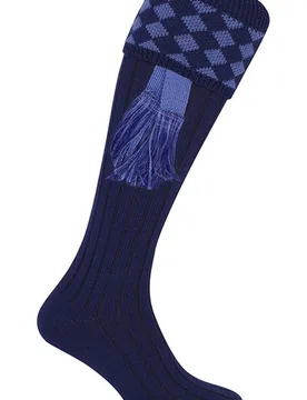 Mens Harlequin Shooting Socks with Garters - - Size: 8-10 - Jack Pyke - FashionsVida