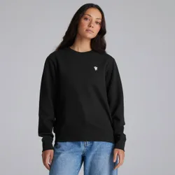 Manchester United Womens Devil Essentials Sweatshirt Black XS